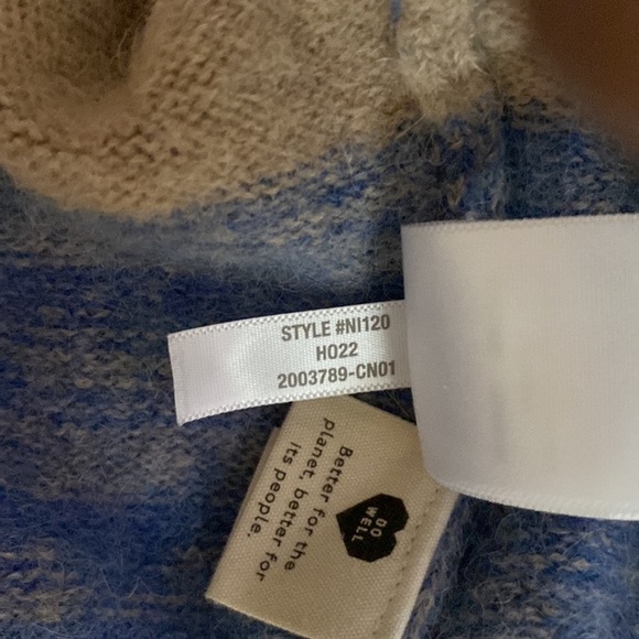 Madewell Otis Fiji Alpaca Wool Space Dye Striped Pullover Sweater sz S - Picture 13 of 13